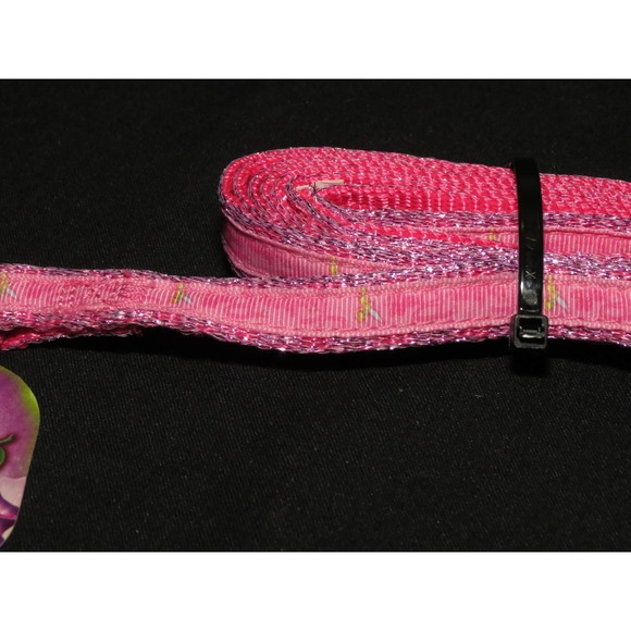 Disney Fairies Tinkerbell Pink Dog Leash-  5/8" x 6' - Brand New - Picture 2 of 2